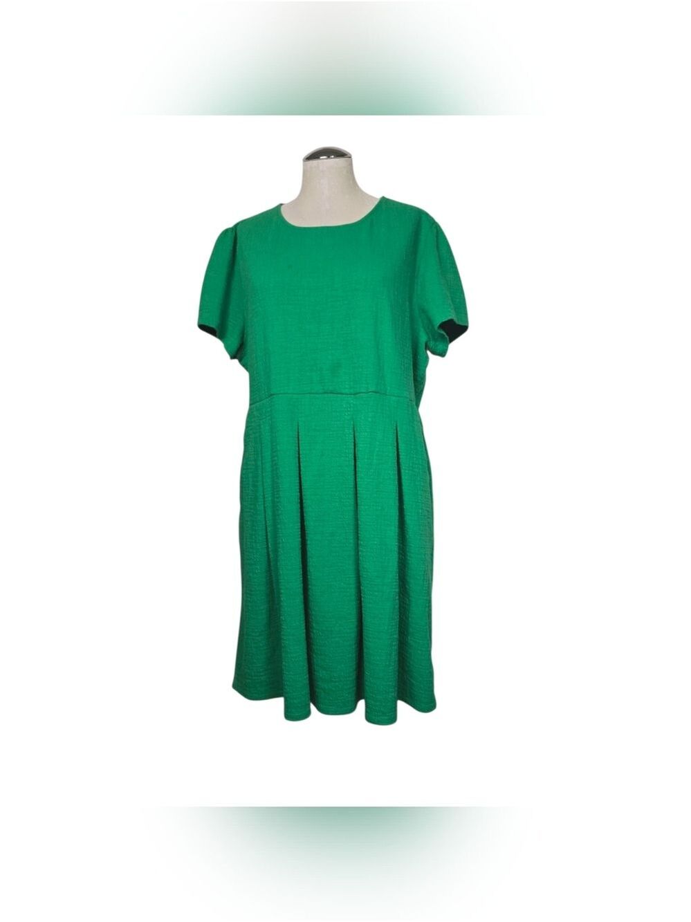 Draper James RSVP Green Dress XXL Short Sleeves